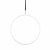 PoleSports Cerchio Aereo Sospensione a 1 punto Ø 26,9 mm - Bianco