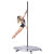 Lupit Pole Stage Short Legs Gambe Corte per Pedane - Verniciato a Polvere 45 mm con Custodia da Viaggio