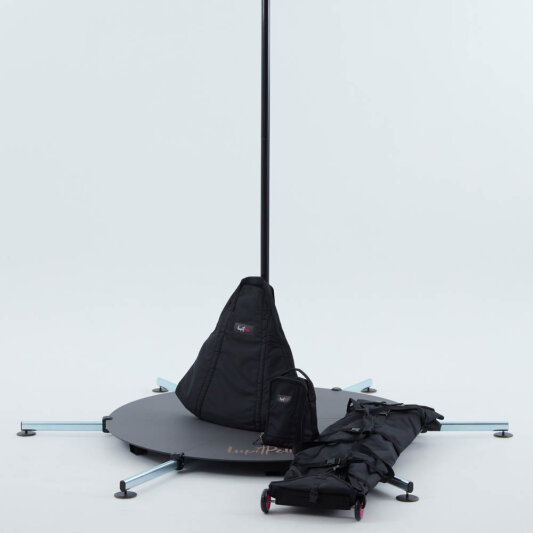 Lupit Pole Stage Long Legs Gambe Lunghe per Pedane -Vernicato a Polvere 45 mm con Custodia da Viaggio