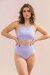 Lunalae V Basic Shorts a Vita Alta Lilla XL