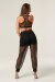 Polerina Pantaloni da Jogging a Rete - Nero S