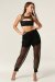Polerina Pantaloni da Jogging a Rete - Nero M