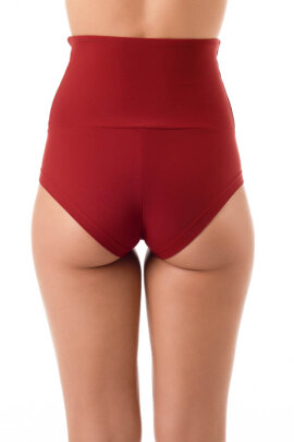 Dragonfly Betty Shorts a Vita Alta Borgogna Tg. S