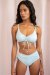 Lunalae Layla Shorts a Vita Bassa Blu Chiaro