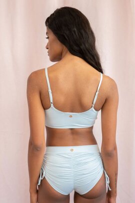 Lunalae Layla Shorts a Vita Bassa Blu Chiaro L