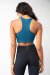 Lunalae Top Aliza Scollo Alto - Petrolio XS
