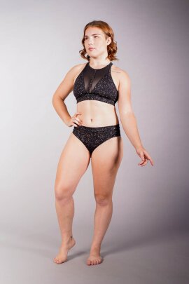 Off the Pole Shorts Classic Scrunch Nero Champagne