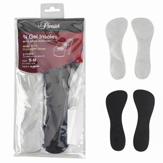 Pleaser plantare in gel per piedi piatti in un paio di tacchi alti