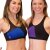 PoleFit Top GeoMesh Racer Back S Nero / Viola