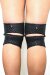Lunalae Ginocchiere Appiccicose Silicone Nero