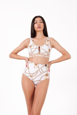 Pole Addict Shorts a Vita Alta Chaine Blanc XS