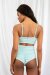 Lunalae Paris Shorts a Vita Alta Blu Cristallo XL