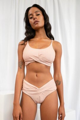 Lunalae Paris Shorts a Vita Bassa Rosé M