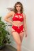 Lunalae Zara Shorts a Vita Bassa Rosso XL
