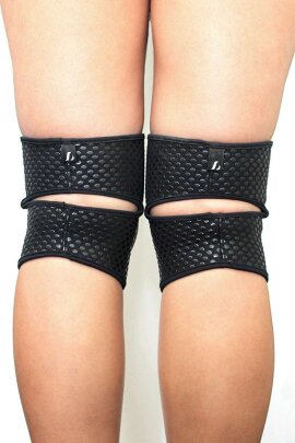 Lunalae Ginocchiere Appiccicose Silicone Nero M