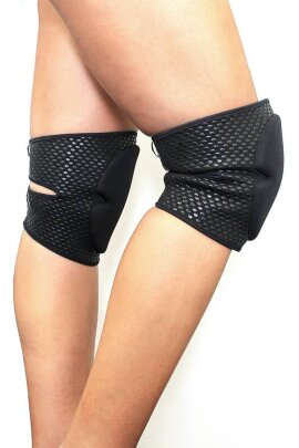 Lunalae Ginocchiere Appiccicose Silicone Nero L