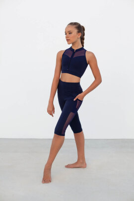 Intermezzo Top Mao Blu Navy XL