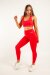 AMBR Designs Leggings Essentials Rosso Ciliegia L