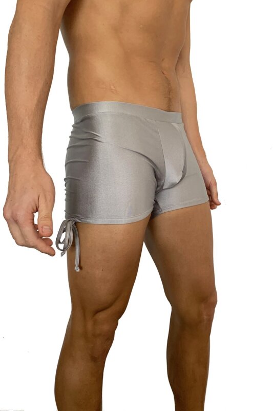 Juicee Peach Shorts Uomo Con Lacci Argento Grigio XL