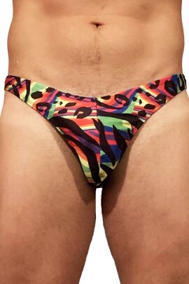 Juicee Peach Perizoma Uomo Arcobaleno XL