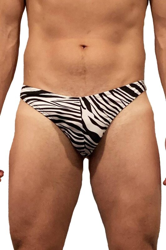 Juicee Peach Perizoma Uomo Zebra M