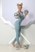 i-Style Tuta Aderente da Yoga Blu Fumo
