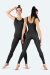 i-Style Tuta Aderente da Yoga Nero