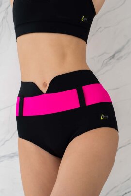 i-Style Shorts Bondiana M Nero / Rosa caldo