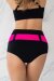 i-Style Shorts Bondiana M Nero / Rosa caldo