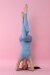i-Style Tuta Aderente da Yoga Blu Fumo M