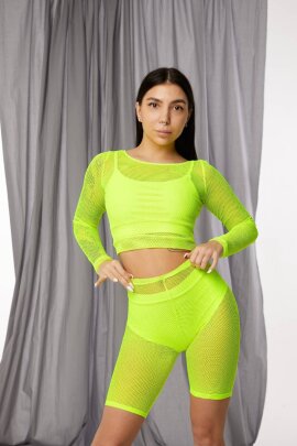 Polerina Shorts Basic Giallo Neon M