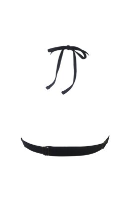 Hamade Activewear Top Halter con Dettaglio Occhielli