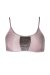Hamade Activewear Top con Scollatura Ampia Rosa Pastello
