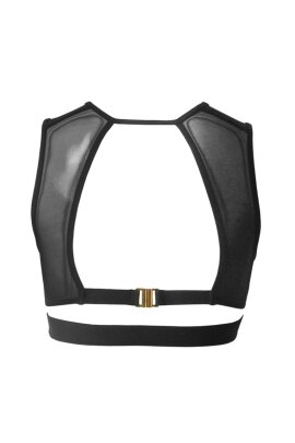 Hamade Activewear Top Corto a Rete con Occhielli S
