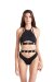 Hamade Activewear Top Halter con Dettaglio Occhielli XS