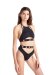Hamade Activewear Top Halter con Dettaglio Occhielli XS