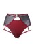 Hamade Activewear Shorts Giarrettiera a Vita Alta Rosso XL
