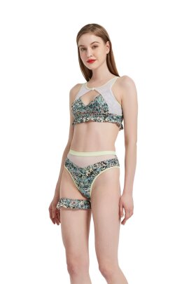 Hamade Activewear Top Dance Floreale L