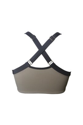 Hamade Activewear Sports Top Incrociato Dietro Kaki XL
