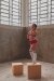Rolling Alpha Shorts a Vita Alta Hot Pants Rosso