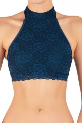 Dragonfly Top Lisette Pizzo - Petrolio XS