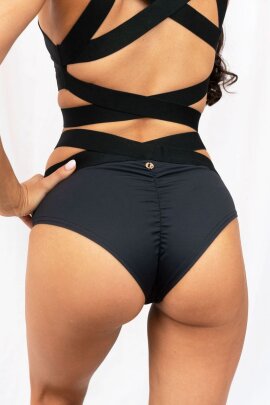Lunalae Tara Shorts a Vita Bassa Nero