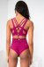 Lunalae Kimmy Shorts a Vita Alta Magenta L