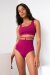 Lunalae Kimmy Shorts a Vita Alta Magenta L