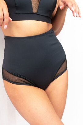 Lunalae Midnight Shorts a Vita Alta Nero XL