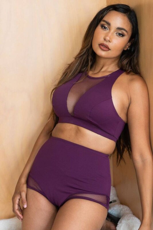 Lunalae Midnight Shorts a Vita Alta Gelso XS