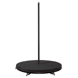 Tappetino per Pole Dance PoleSports con Maniglia Ø 160 cm Nero
