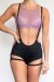 Lunalae Zena Shorts Giarrettiera con Bretelle Nero S