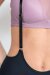 Lunalae Zena Shorts Giarrettiera con Bretelle Nero S