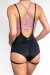 Lunalae Zena Shorts Giarrettiera con Bretelle Nero XL